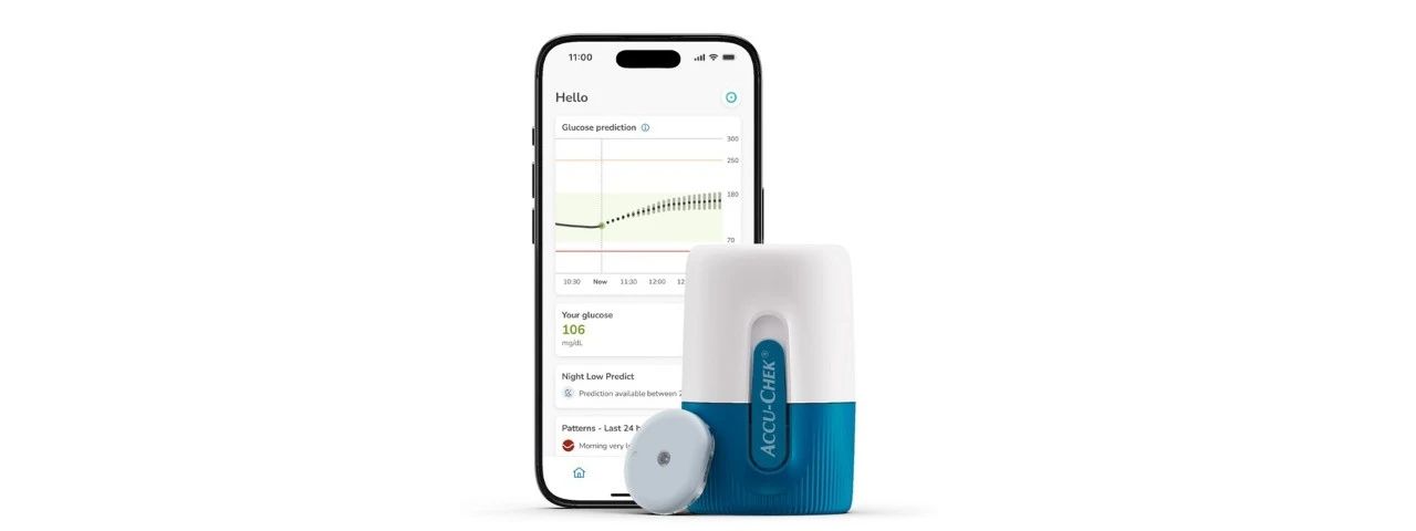 Accu-Chek SmartGuide結合AI算法用于優(yōu)化糖尿病的日常管理。